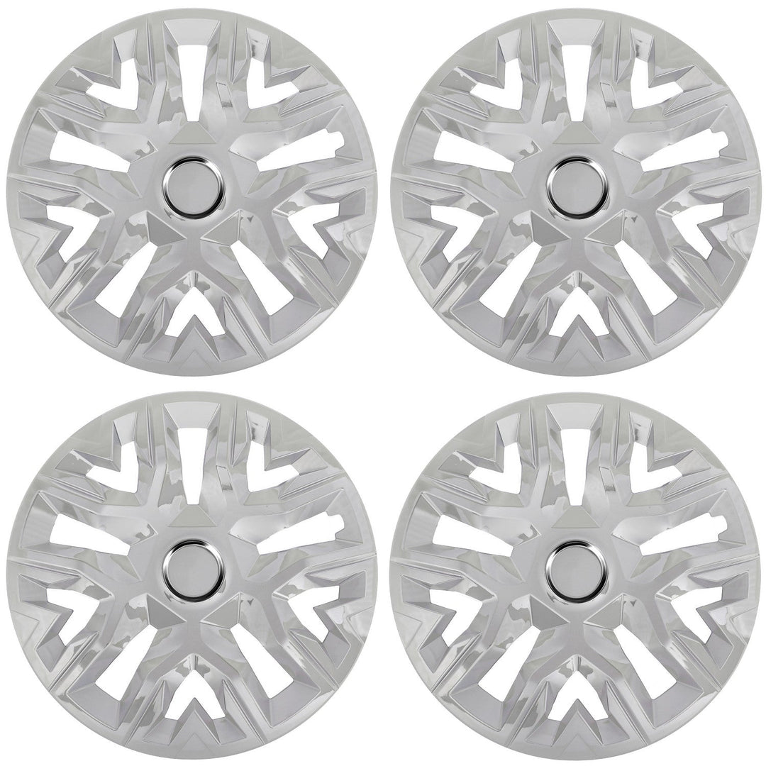 Universal hjulkapsler 14'' NRM Perfecto sølvlakkeret 4 stk.