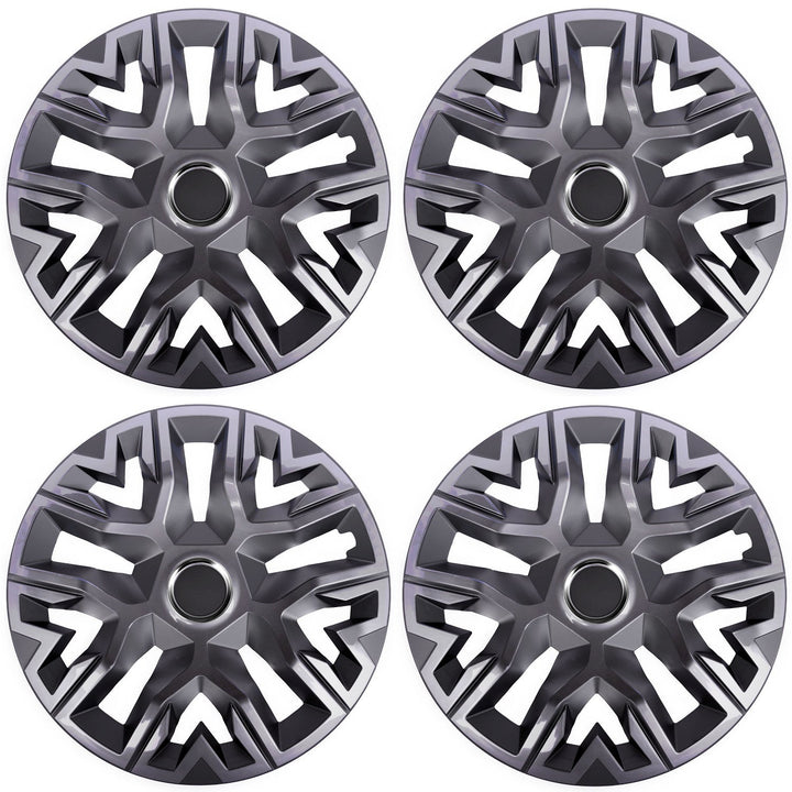 Universal hjulkapsler 15'' NRM Perfecto grafitlakkeret 4 stk.