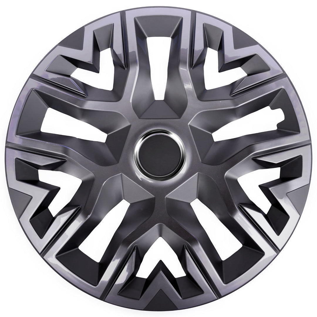 Universal hjulkapsler 15'' NRM Perfecto grafitlakkeret 4 stk.