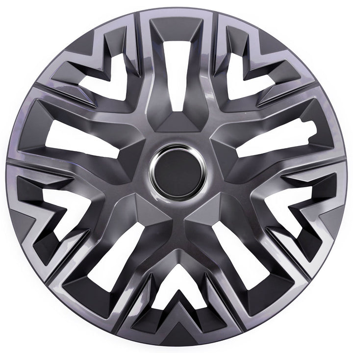Universal hjulkapsler 16'' NRM Perfecto grafitlakkeret 4 stk.