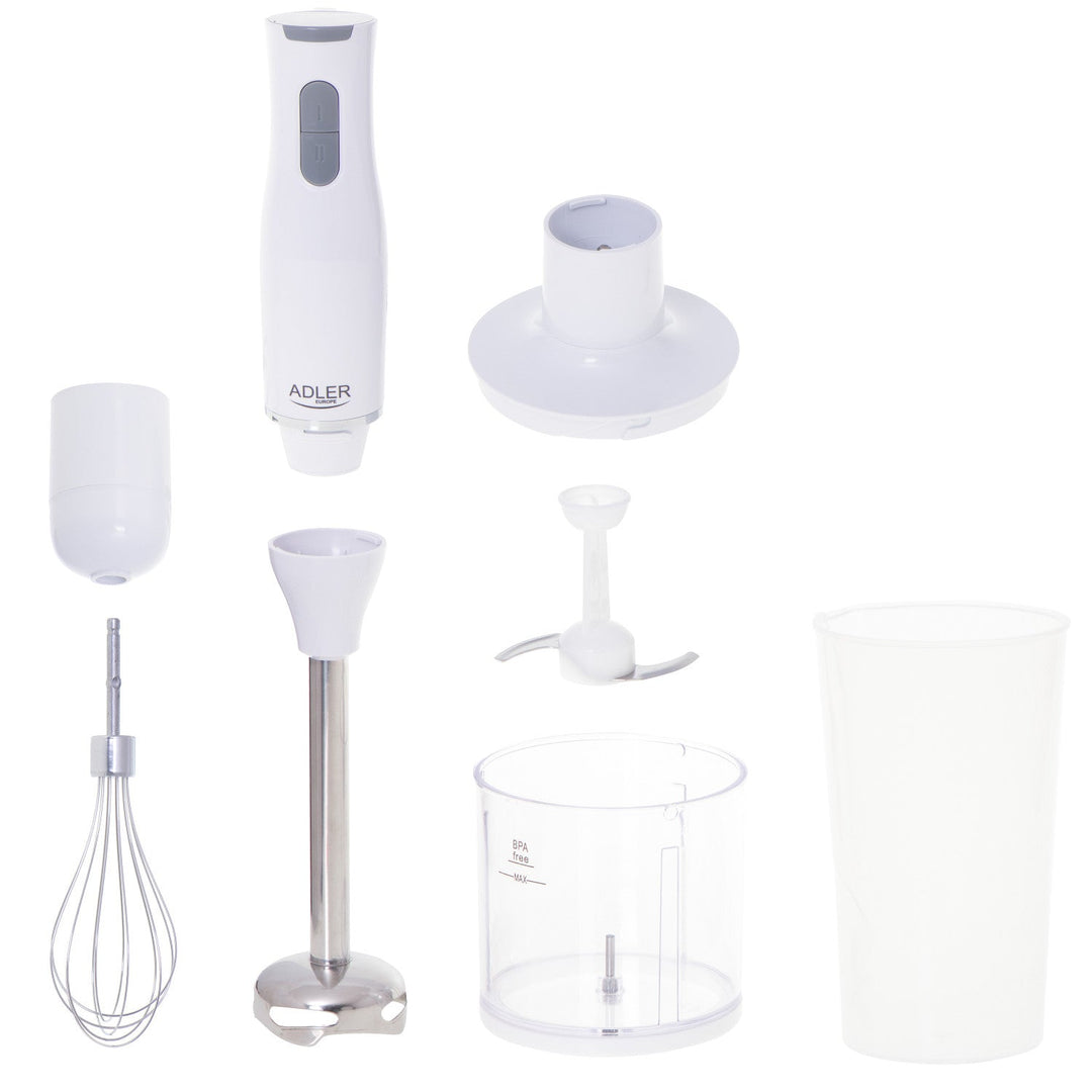 Adler håndblender, 2 hastigheder, hvid, 800 W, AD 4620