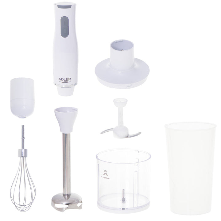 Adler håndblender, 2 hastigheder, hvid, 800 W, AD 4620