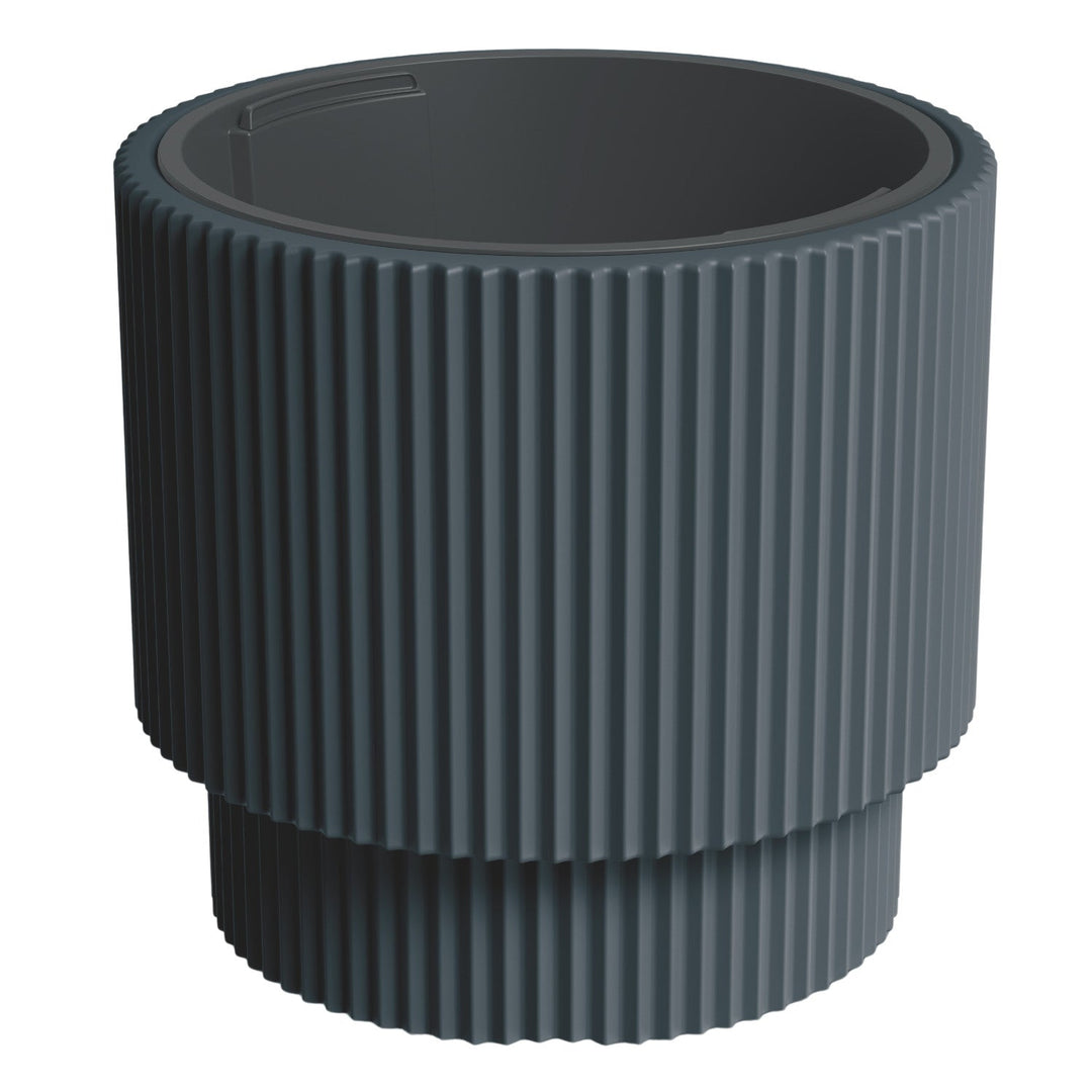 Prosperplast blomsterkrukke, med indsats, højde 37,5 cm, antracit, Milly