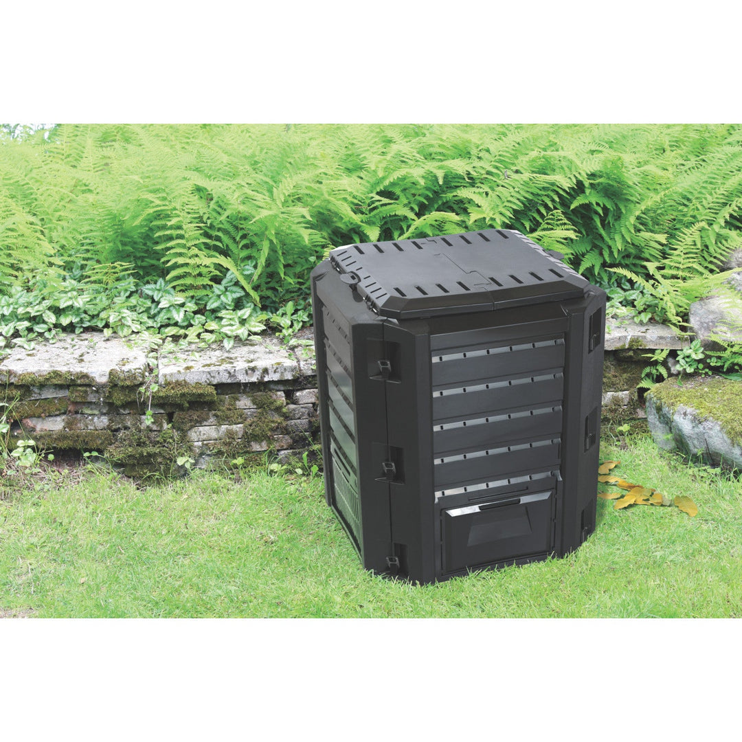 Prosperplast kompostbeholder, frostbestandig, 380 l, sort, Compogreen