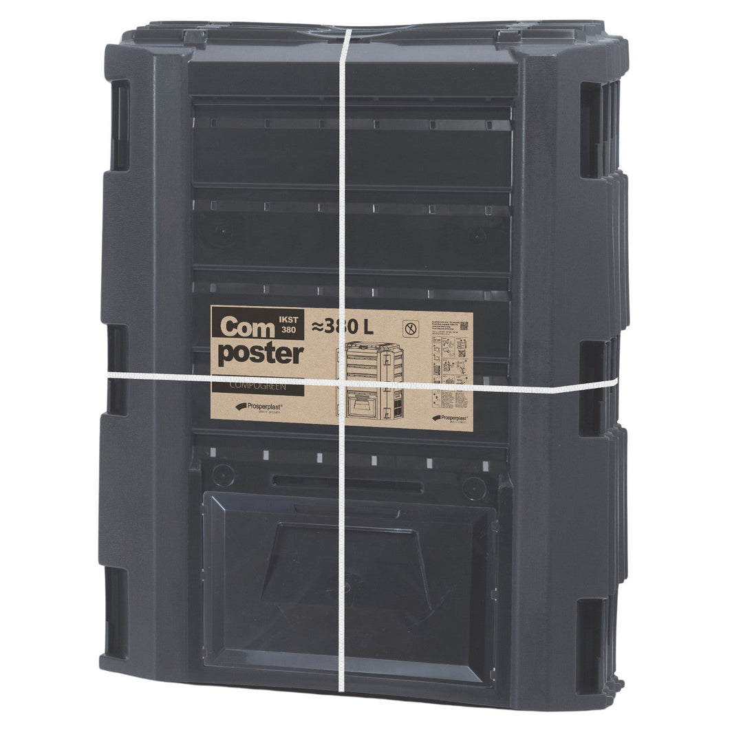 Prosperplast kompostbeholder, frostbestandig, 380 l, sort, Compogreen