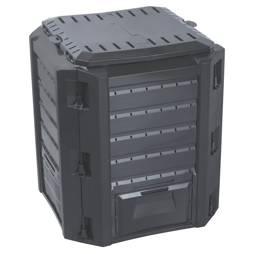 Prosperplast kompostbeholder, frostbestandig, 380 l, sort, Compogreen