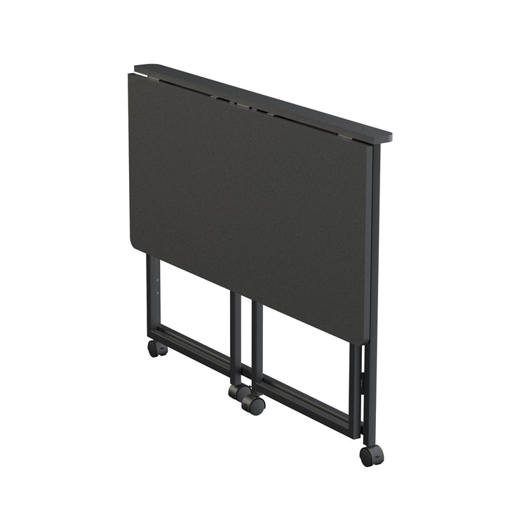 Maclean sammenklappelig skrivebord, sort, mobil, bordplade 100x50cm, maks. 50kg, MC-1250 B