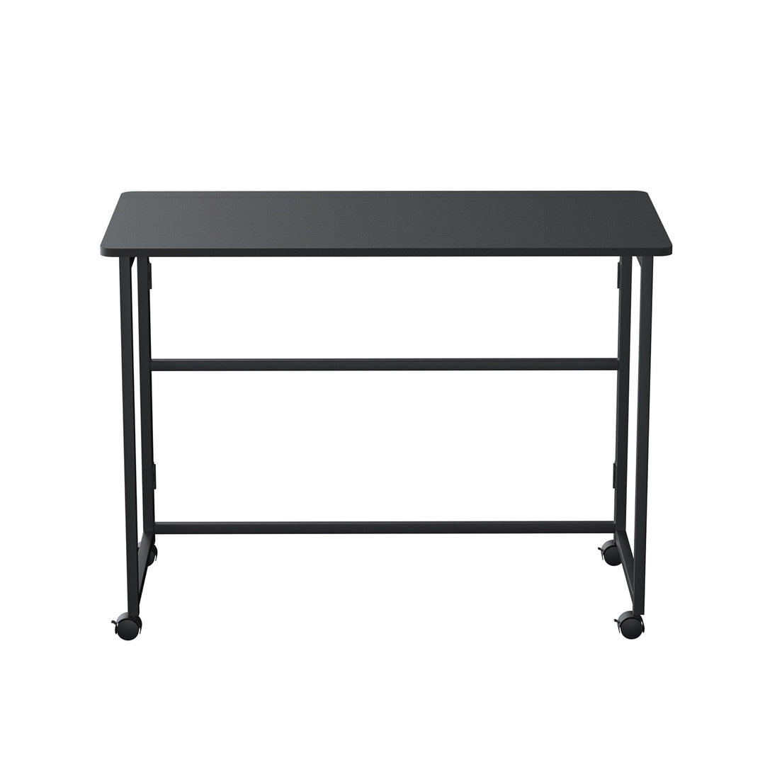 Maclean sammenklappelig skrivebord, sort, mobil, bordplade 100x50cm, maks. 50kg, MC-1250 B
