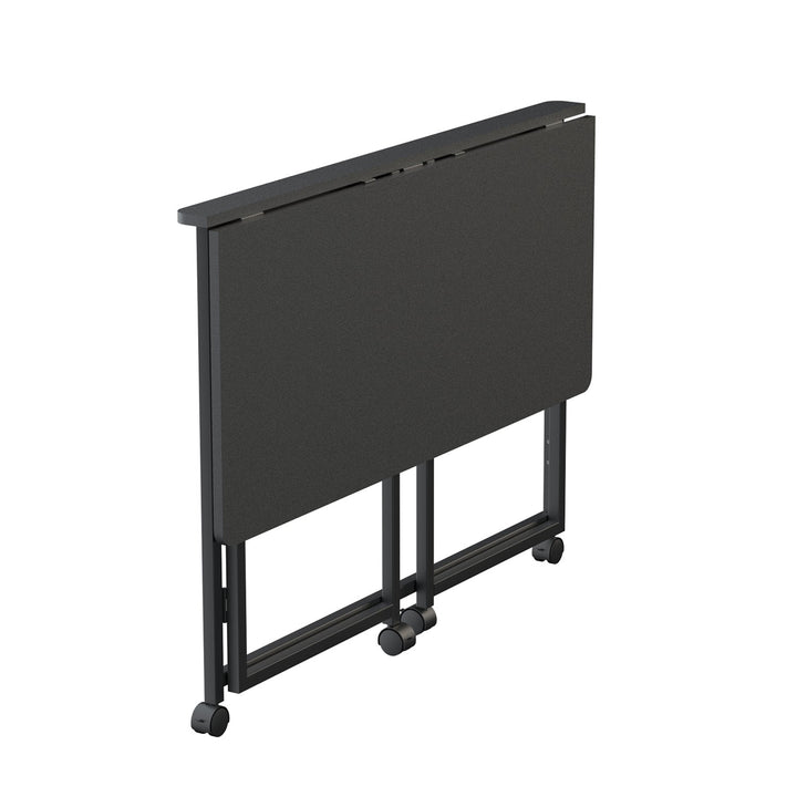 Maclean sammenklappelig skrivebord, sort, mobil, bordplade 100x50cm, maks. 50kg, MC-1250 B