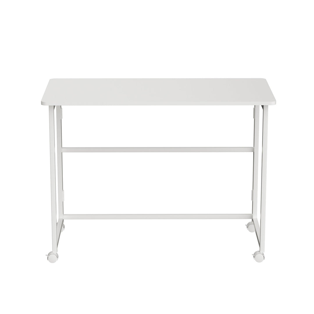 Maclean foldbart skrivebord, hvidt, mobilt, bordplade 100x50 cm, maks. 50 kg, MC-1250 W