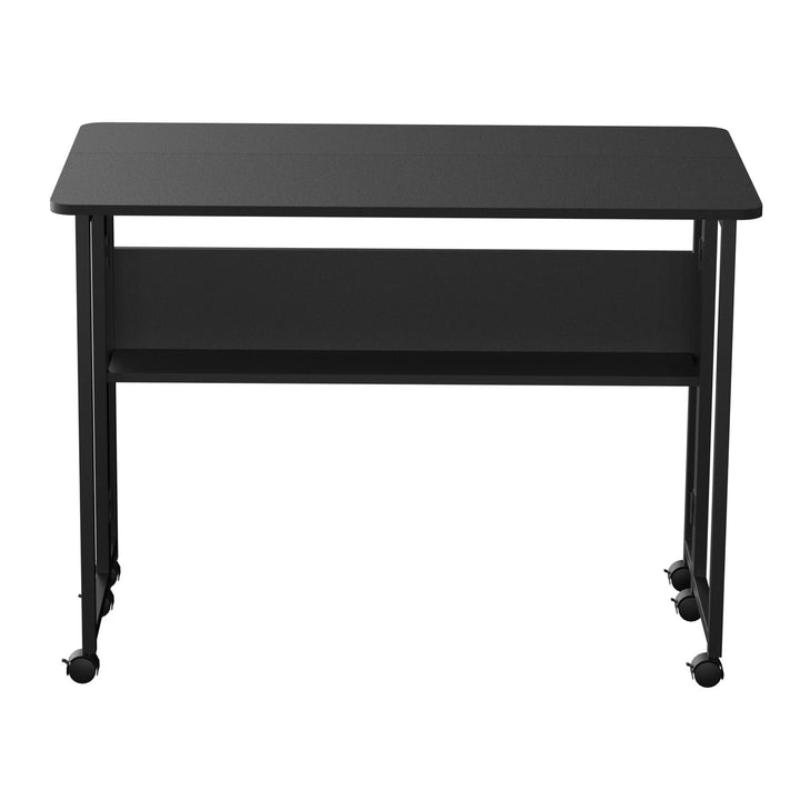 Maclean sammenklappelig skrivebord, sort, mobil, bordplade 100x58cm, maks. 50kg, MC-126 B
