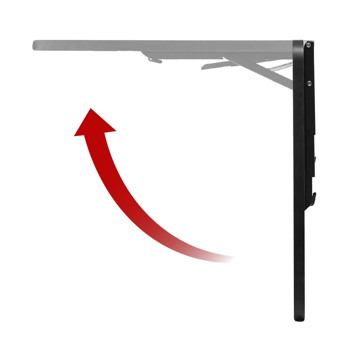 Sammenklappelig hylde / bordplade Maclean, sort, 100x40 cm, maks. 50 kg, MC-128 B