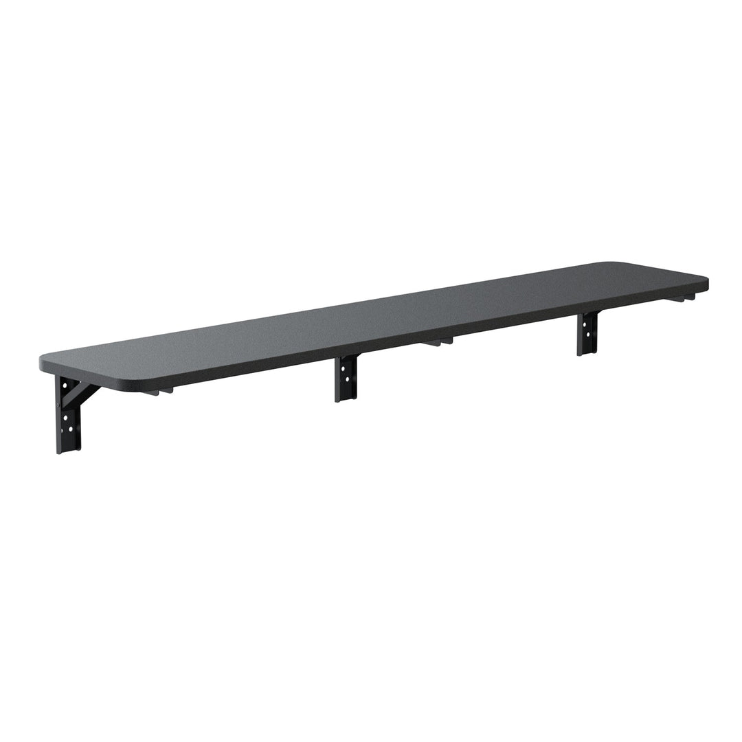 Sammenklappelig hylde / bordplade Maclean, sort, 100x20 cm, maks. 50 kg, MC-129 B