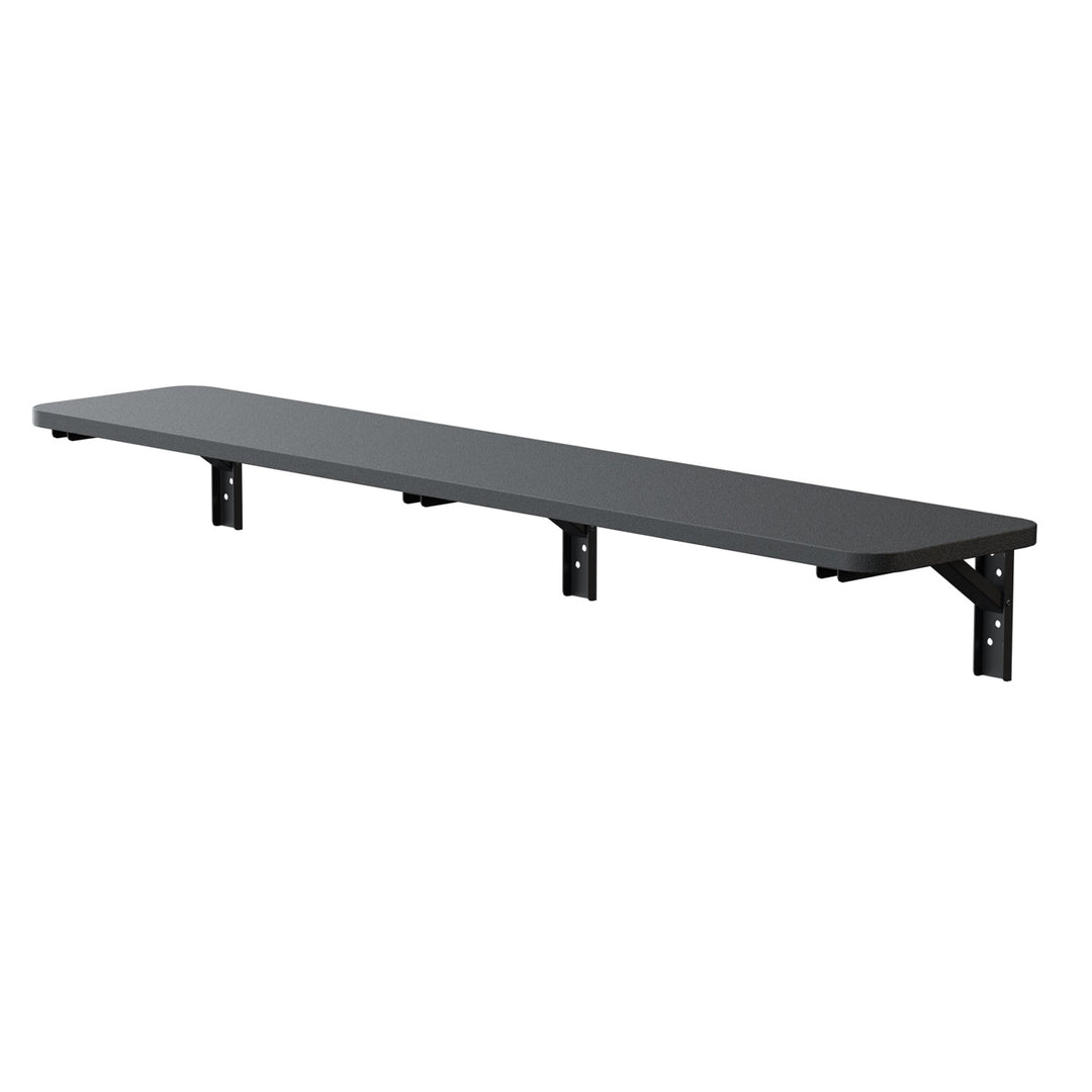 Sammenklappelig hylde / bordplade Maclean, sort, 100x20 cm, maks. 50 kg, MC-129 B