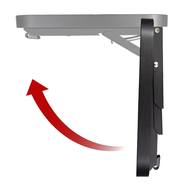 Sammenklappelig hylde / bordplade Maclean, sort, 100x20 cm, maks. 50 kg, MC-129 B