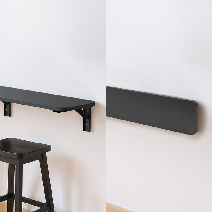 Sammenklappelig hylde / bordplade Maclean, sort, 100x20 cm, maks. 50 kg, MC-129 B