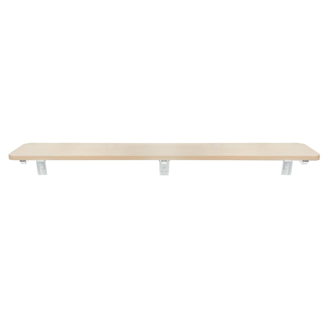 Sammenklappelig hylde / bordplade Maclean, farve lyst træ, 100x20 cm, maks. 50 kg, MC-129 WD