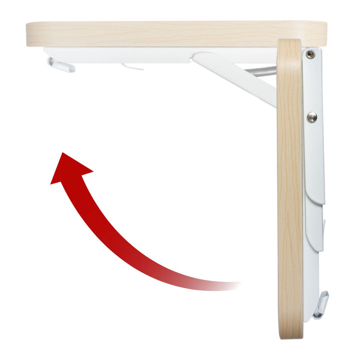 Sammenklappelig hylde / bordplade Maclean, farve lyst træ, 100x20 cm, maks. 50 kg, MC-129 WD