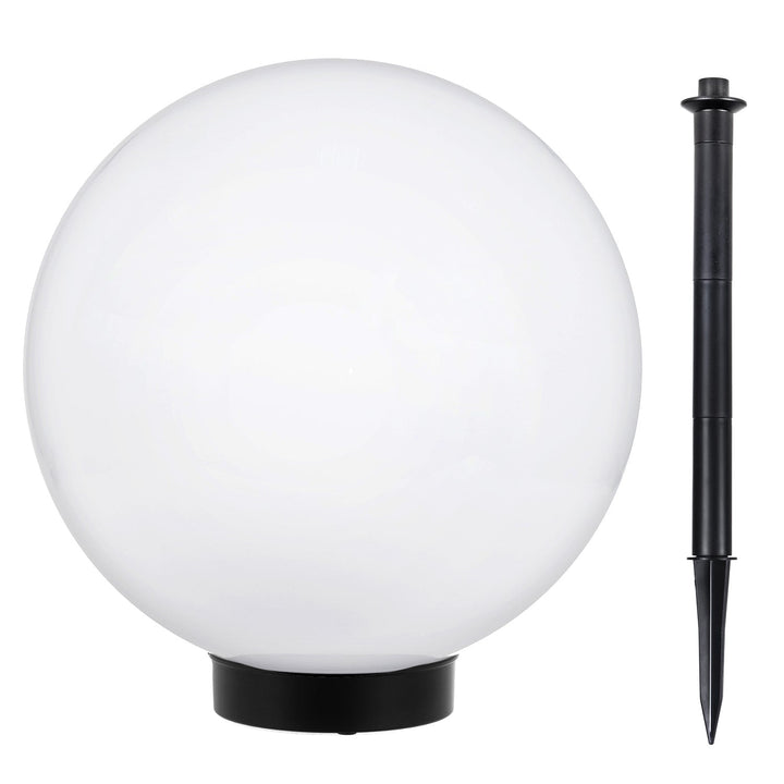GreenBlue solcellelampe, fritstående, have, kugle 25x25x58 cm, hvid LED, GB166, 4 stk.