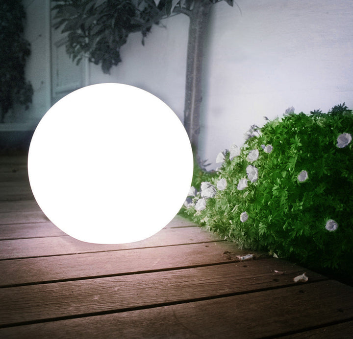 GreenBlue solcellelampe, fritstående, have, kugle 25x25x58 cm, hvid LED, GB166, 4 stk.