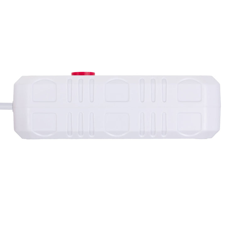 Maclean strømskinne, forlængerledning med 2 stik + 3xUSB, 110-240V AC 50/60Hz, 2,1A max 2500W, 1,5m, hvid, MCE387 W
