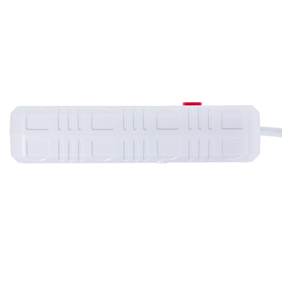 Maclean strømskinne, forlængerledning med 4 stik + 3xUSB, 110-240V AC 50/60Hz, 2,1A max 2500W, 1,5m, hvid, MCE392 W