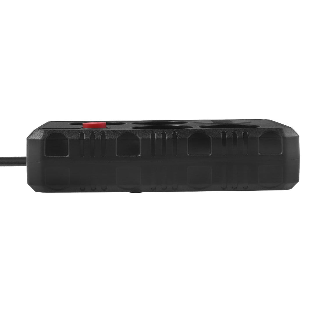 Maclean strømskinne, forlængerledning med 4 stik + 3xUSB, 110-240V AC 50/60Hz, 2,1A max 2500W, 1,5m, sort, MCE392 B