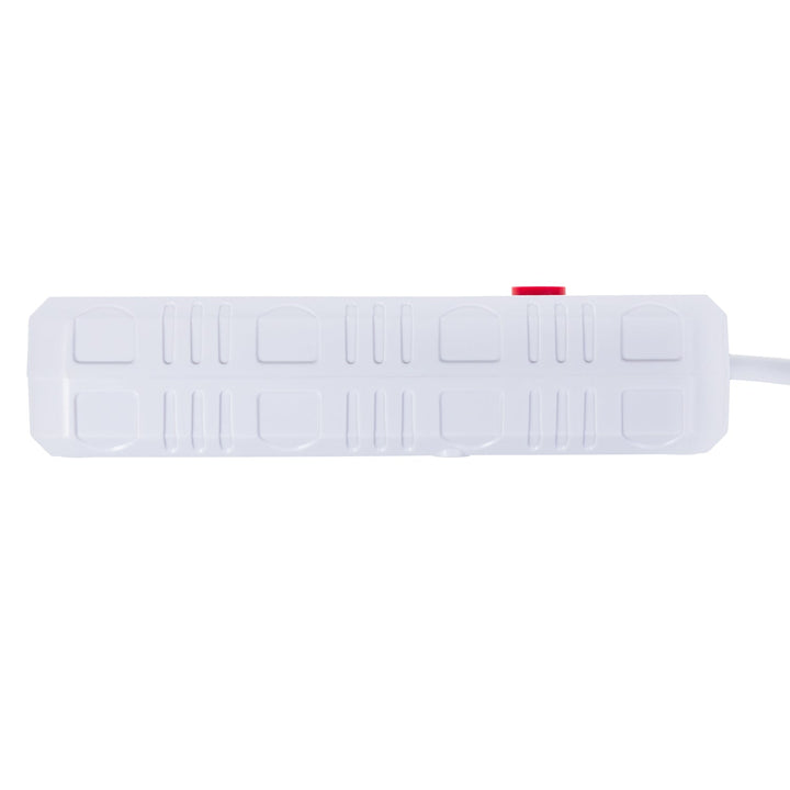Maclean strømskinne, forlængerledning med 4 stik + 3xUSB, 110-240V AC 50/60Hz, 2,1A max 2500W, 3m, hvid, MCE393 W