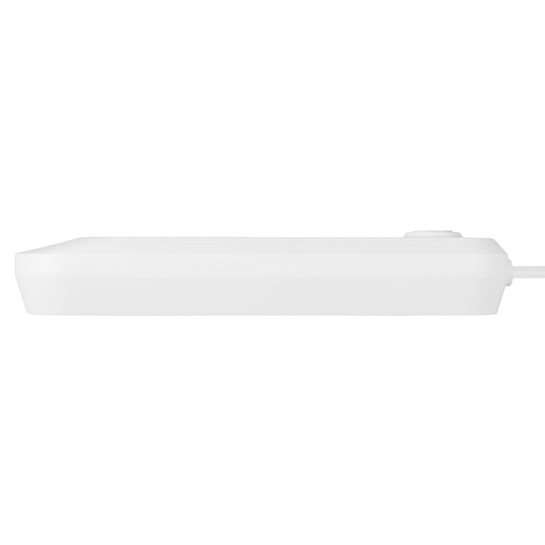 Maclean strømskinne, forlængerledning med 3 stik + 3xUSB, 110-240V AC 50/60Hz, 2,1A max 2500W, 1,5m, hvid, MCE394 W
