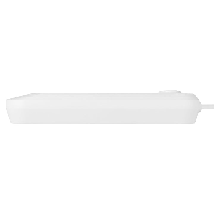 Maclean strømskinne, forlængerledning med 3 stik + 3xUSB, 110-240V AC 50/60Hz, 2,1A max 2500W, 1,5m, hvid, MCE394 W