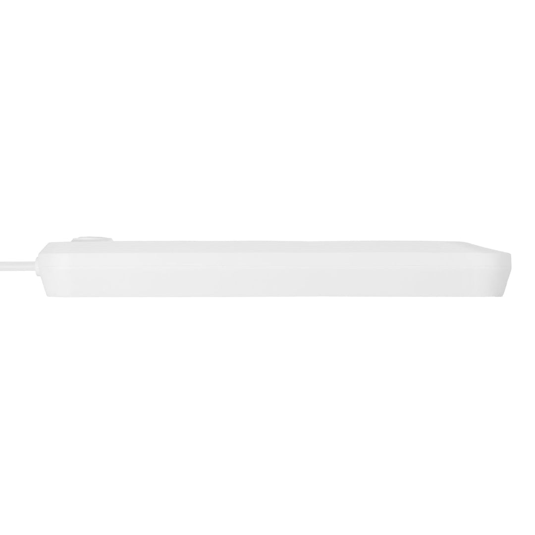 Maclean strømskinne, forlængerledning med 5 stik + 3xUSB, 110-240V AC 50/60Hz, 2,1A max 2500W, 1,5m, hvid, MCE395 W