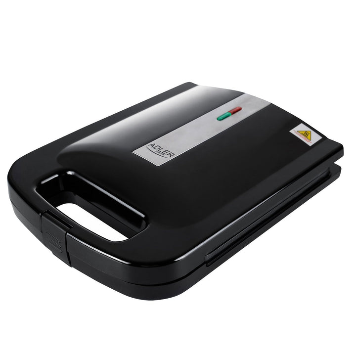 Adler AD 3055 sandwichmaker, sort, 2000 W, til 4 sandwich