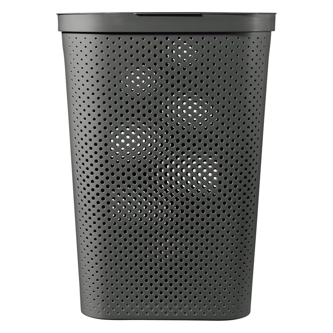 Curver Infinity Recycled 60L mørkegrå vasketøjskurv