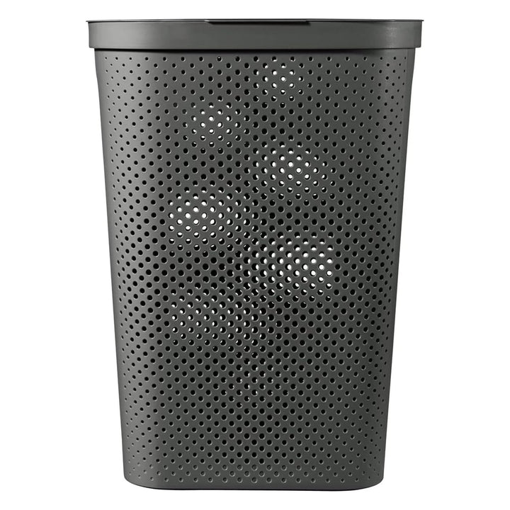Curver Infinity Recycled 60L mørkegrå vasketøjskurv