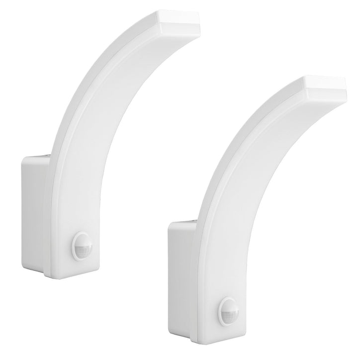 LED-lampe med bevægelsessensor Maclean, PIR-bevægelsessensor, farve hvid, 20 W, IP65, 2000 lm, farve neutral hvid (4000 K) MCE512 W, 2 stk.