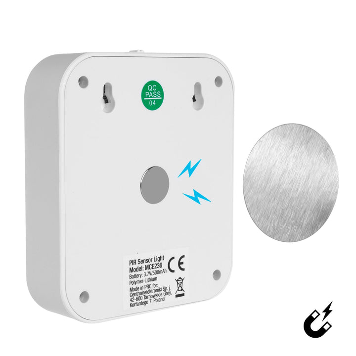 Maclean LED staircase lamp, with motion sensor, temp. 4000K, 3.7V/500mAh, 4 LEDs, Range 3-4m, MCE236, 4 pieces