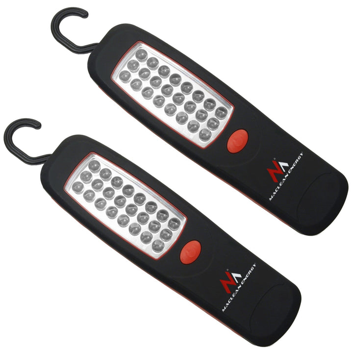 Maclean 24 LED værkstedslampe, magnet, krog, MCE03 2 stk.