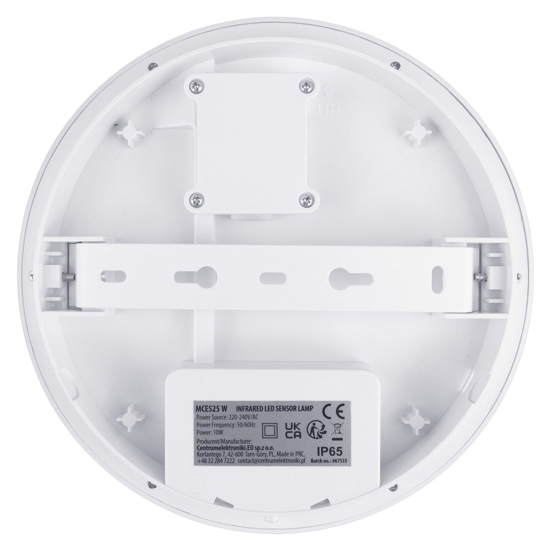 LED-lampe med bevægelsessensor Maclean, PIR-sensor, farve hvid, 10 W, IP65, 1000 lm, neutral farve, MCE525 W