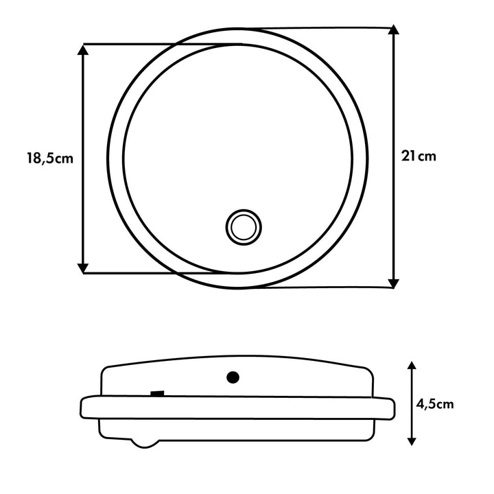 LED-lampe med bevægelsessensor Maclean, PIR-sensor, farve hvid, 10 W, IP65, 1000 lm, neutral farve, MCE525 W