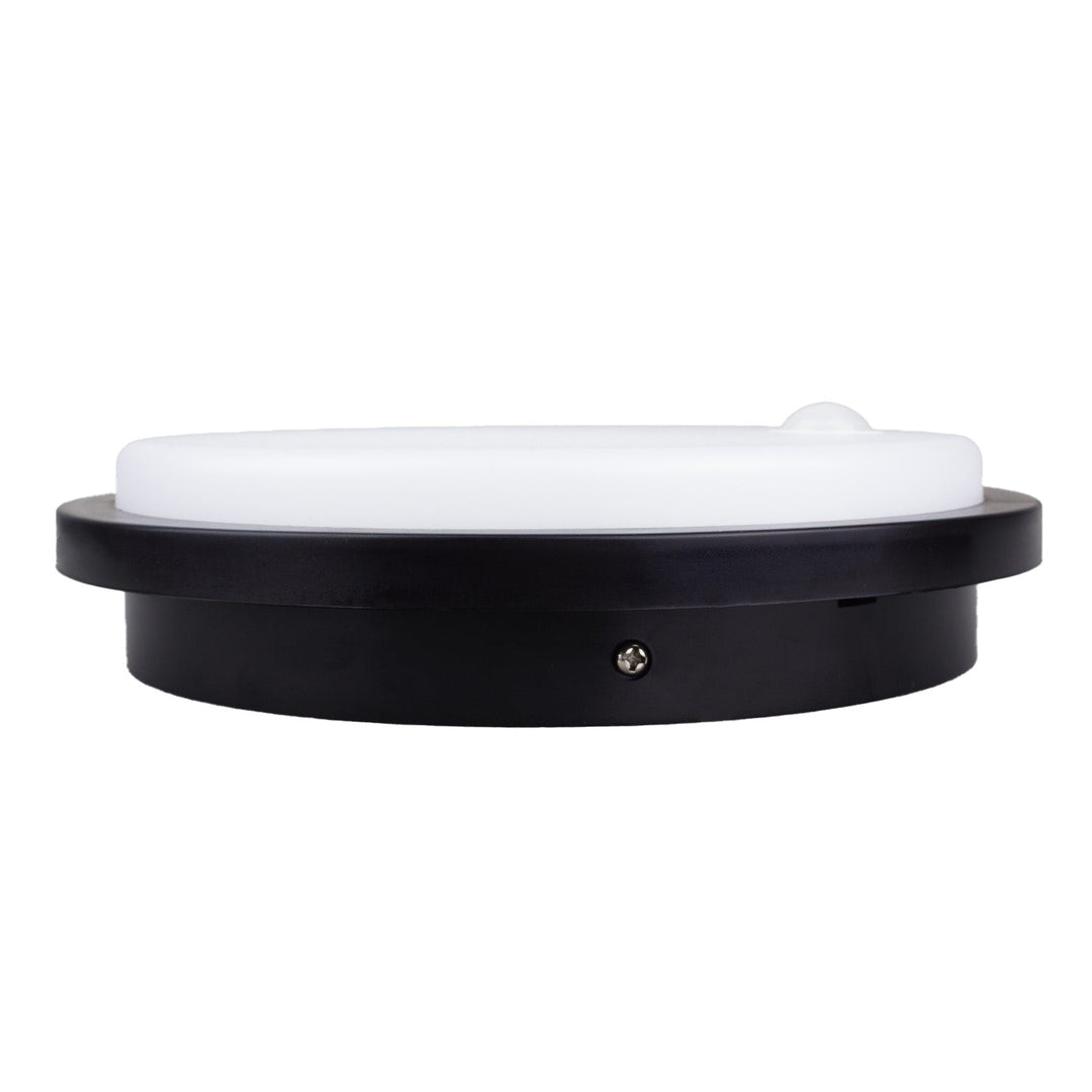 LED-lampe med bevægelsessensor Maclean, PIR-sensor, sort, 10 W, IP65, 1000 lm, neutral farve, MCE525 B