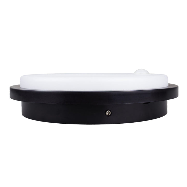 LED-lampe med bevægelsessensor Maclean, PIR-sensor, sort, 10 W, IP65, 1000 lm, neutral farve, MCE525 B