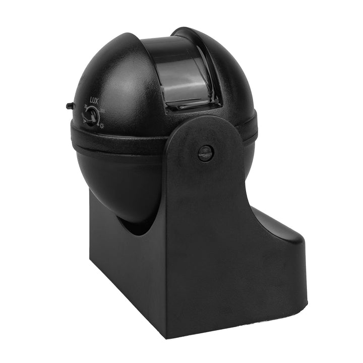 Maclean PIR-bevægelsessensor, infrarød, IP44, sort med sort blænde, rækkevidde 12 m, maks. belastning 300/1200 W, MCE358 B/B