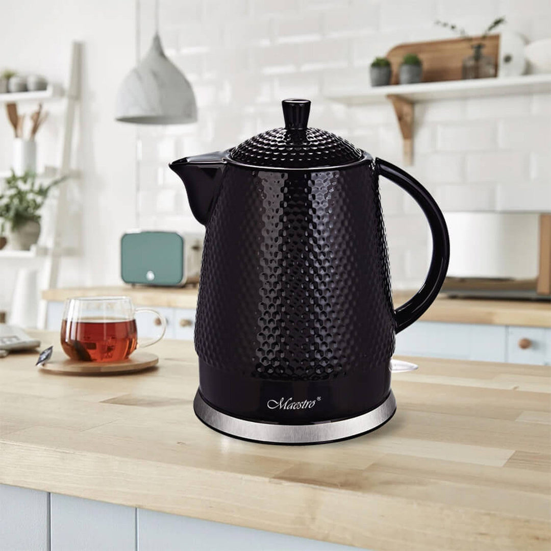 Maestro keramisk kedel, kapacitet 1,5 l, 1500 W, sort, MR069 UK-stik