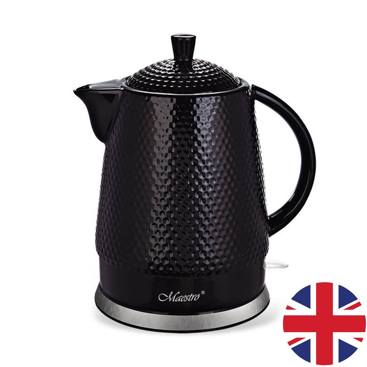 Maestro keramisk kedel, kapacitet 1,5 l, 1500 W, sort, MR069 UK-stik