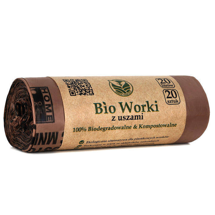 Bionedbrydelige komposterbare poser BIO 20 liter 10x20 stk.