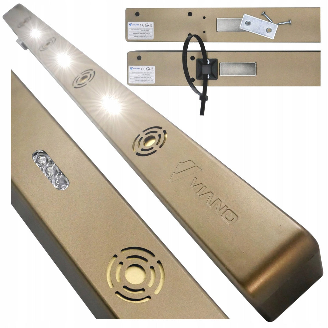 Viano skadedyrsbekæmper til rotter og mus, 4000 mAh Li-ion-batteri, Long Gold