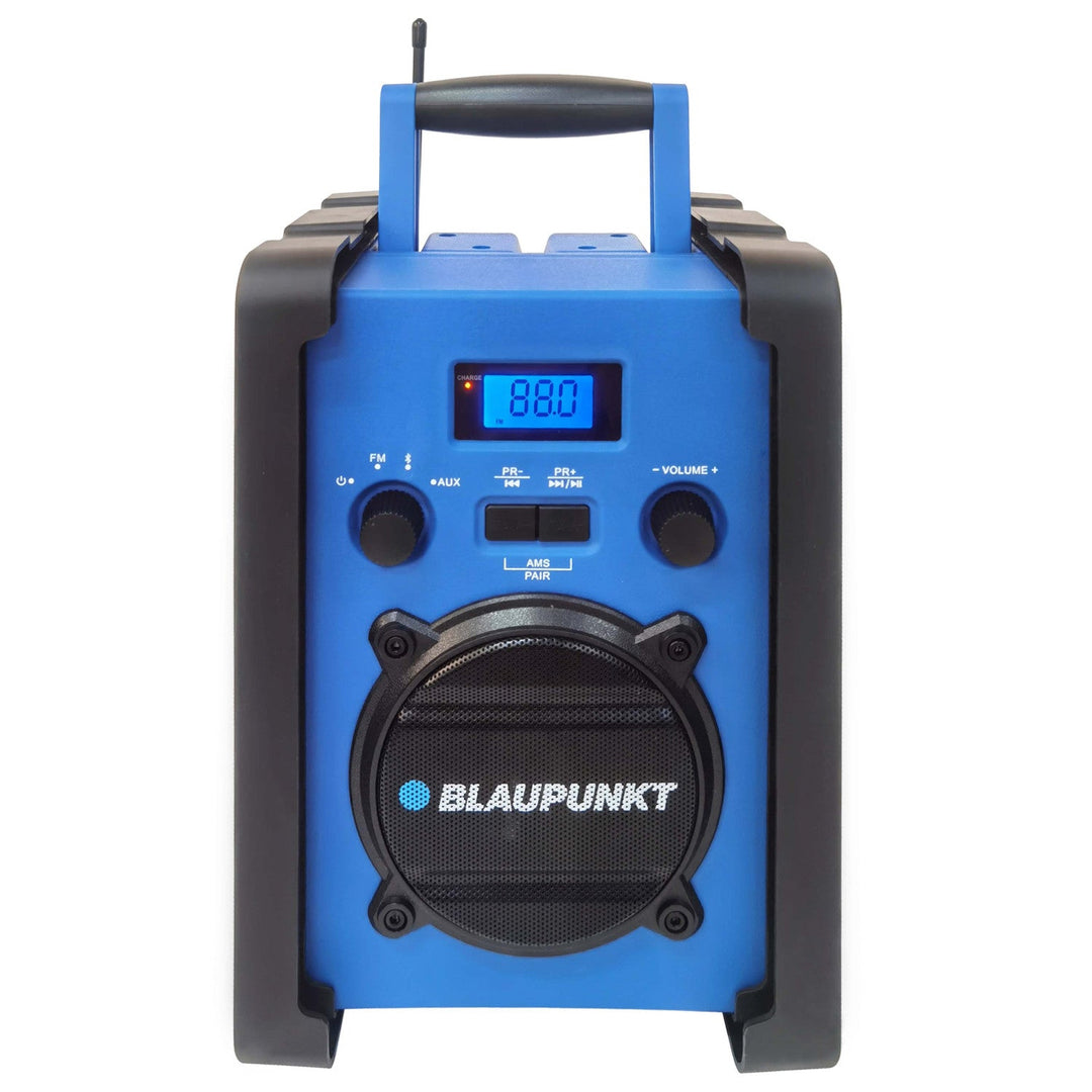 Bærbar radioafspiller Blaupunkt, Bluetooth, AUX, LCD-display, PP30 Jobsite