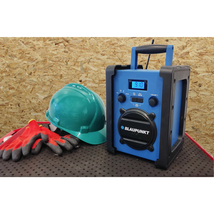 Bærbar radioafspiller Blaupunkt, Bluetooth, AUX, LCD-display, PP30 Jobsite