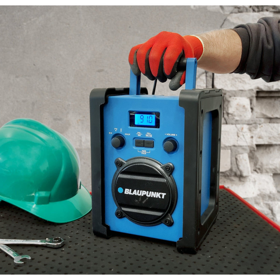 Bærbar radioafspiller Blaupunkt, Bluetooth, AUX, LCD-display, PP30 Jobsite