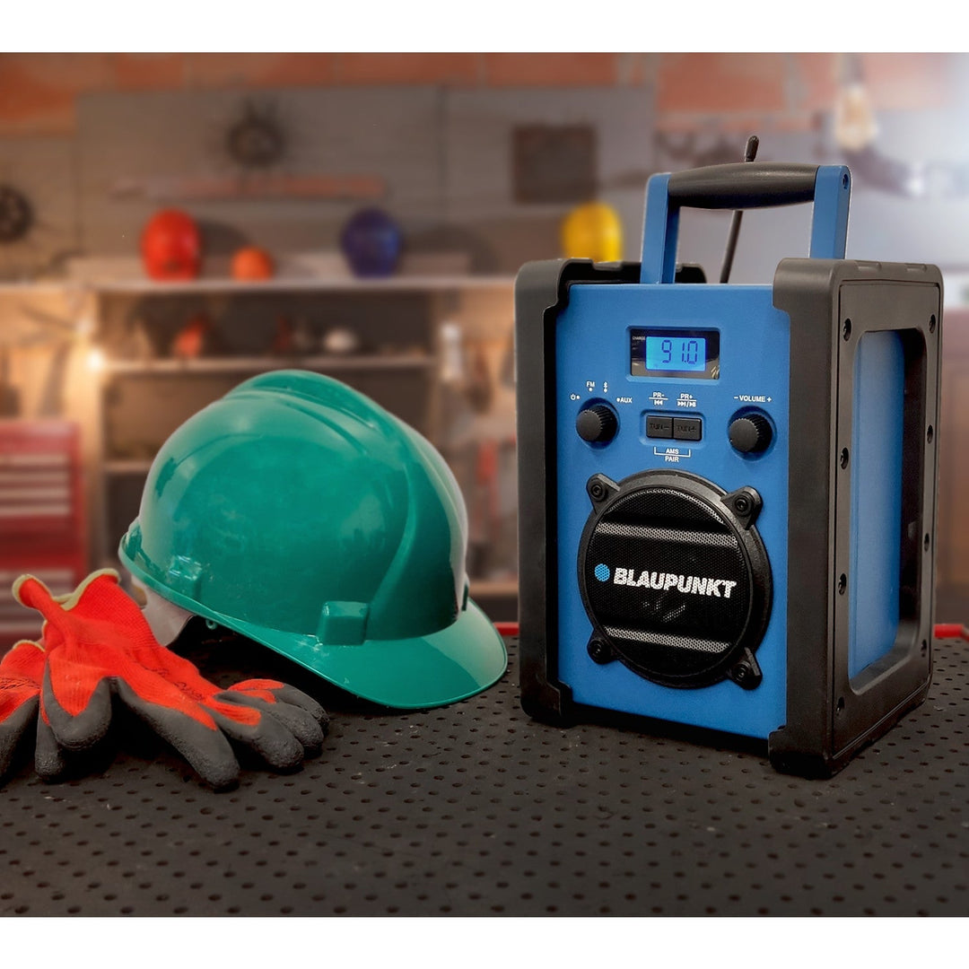 Bærbar radioafspiller Blaupunkt, Bluetooth, AUX, LCD-display, PP30 Jobsite